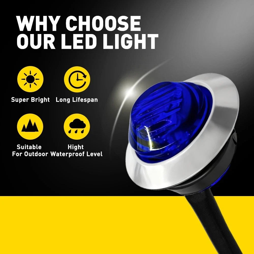 3/4" LED Lights Kit 20X for ATV UTV RV Pickup EV (12V)