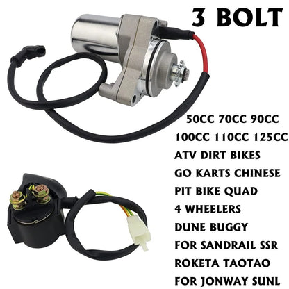 3 Bolt Relay and Starter for Jonway ATV (50cc-125cc)