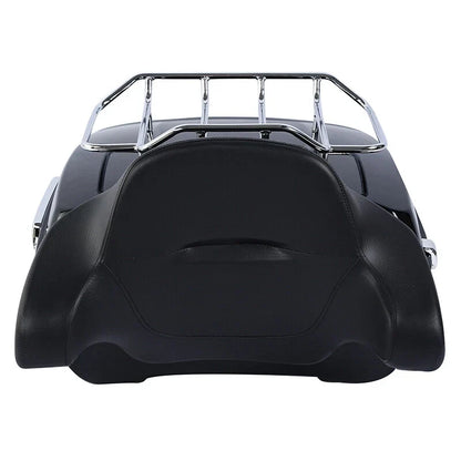 Trunk Pad Chrome Top Rack Mount for Harley Street Road Glide 2014-2026