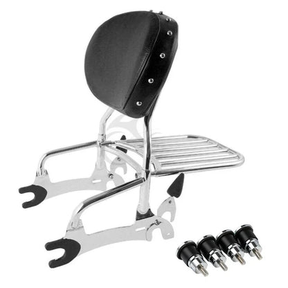 Backrest Sissy Bar Chrome with Mounting Spools for Indian Chieftain 2014-2022