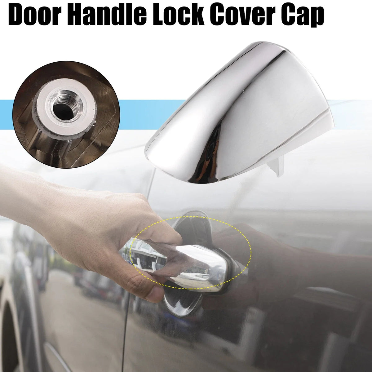 Rear Right Exterior Door Handle Lock Cover Cap for Kia Sorento (2011–2020)