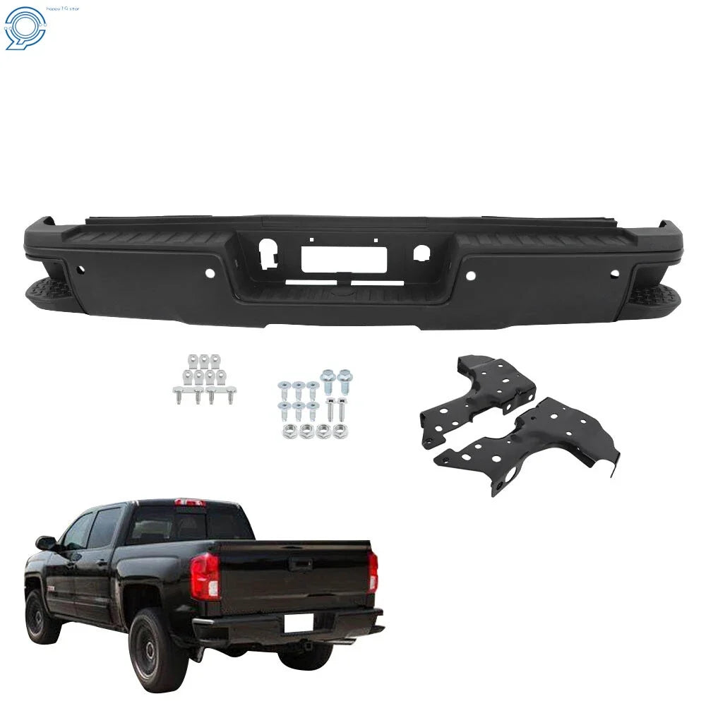 Steel Rear Bumper Assembly for GMC Silverado 2500 (2015–2019) Black