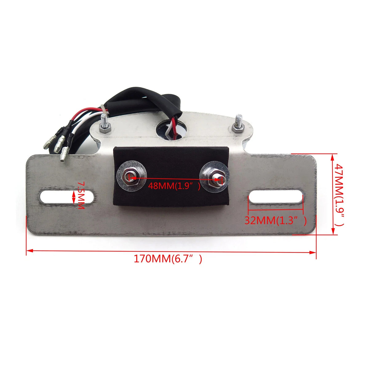 Chrome Cat Eye Rear Taillight for Motorcycle (Custom Fit)