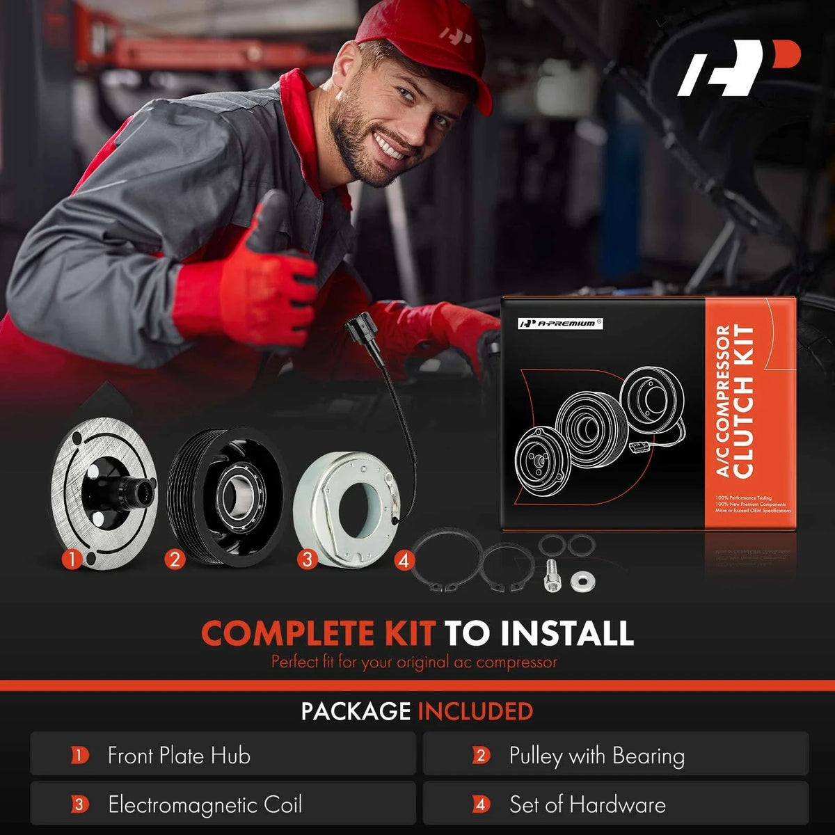 A/C Compressor Clutch Kit for Juke (2012–2014) & Versa (2011–2019)