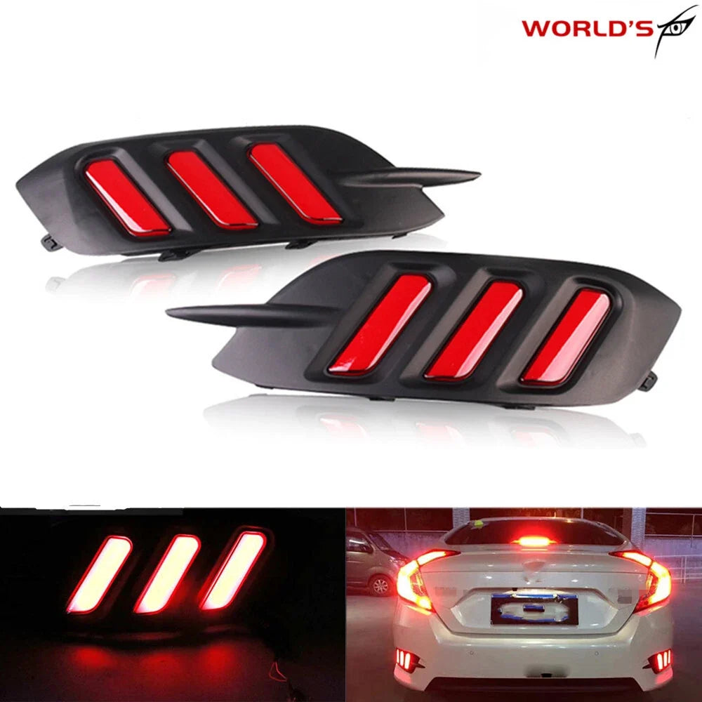 LED Rear Bumper Tail Brake Light for Honda Civic Sedan (2016–2020)