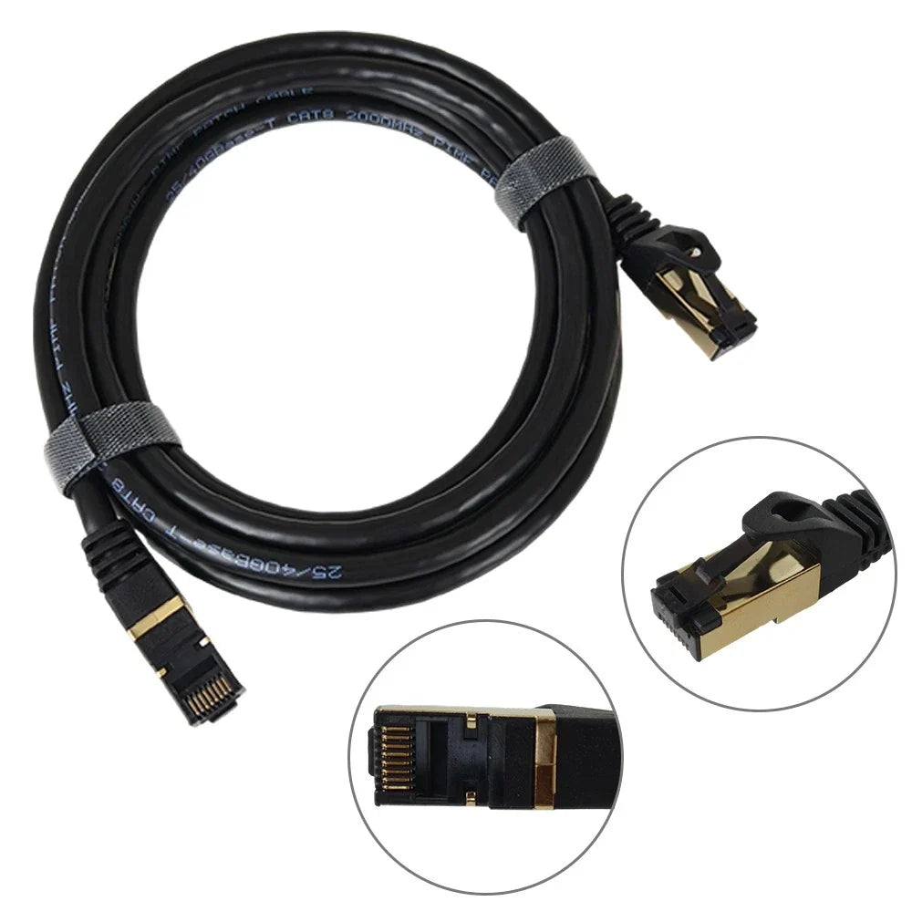 6FT Cat 8 RJ45 Ethernet Cable 40Gbps Patch LAN Network