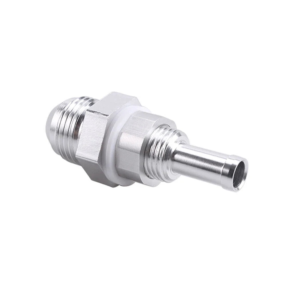 3/8 Hose Barb Fuel Tank Fitting with AN8 Male Flare Bulkhead