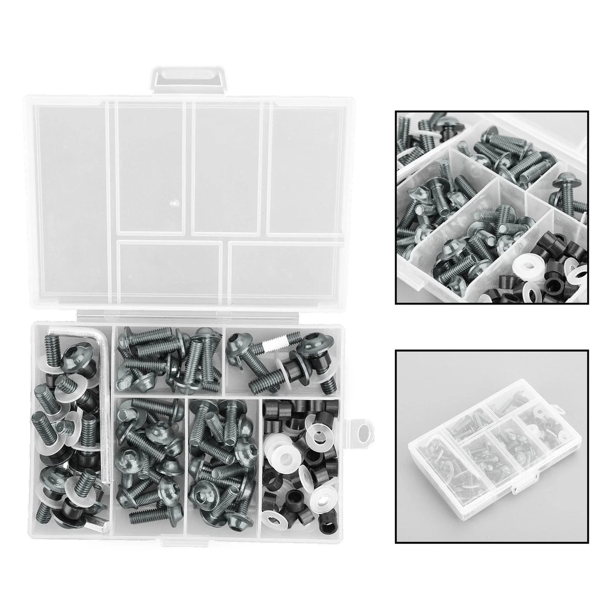 Motorbike Titanium Fastener Clip Screw Kit for Windscreen Fairing (158)