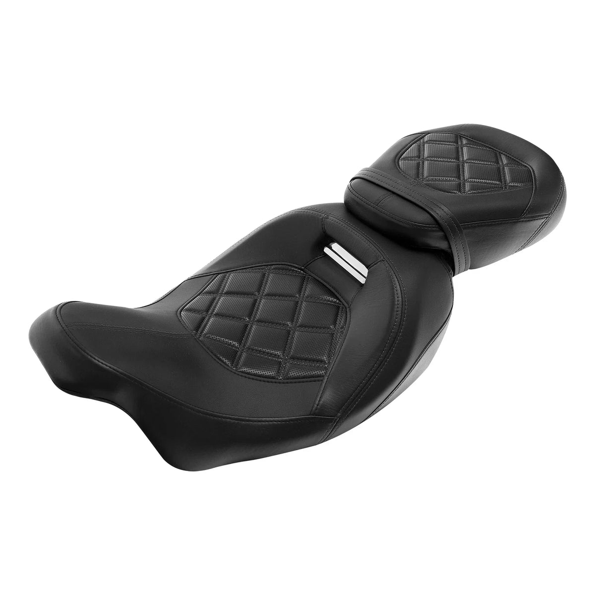Black Driver Passenger Seat for Harley Touring Models 2009-Present