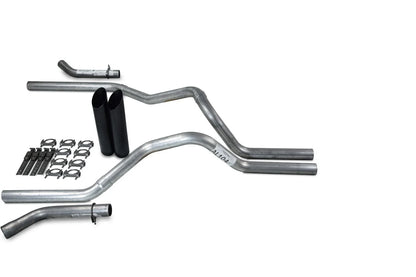 1996-1999 Chevy GMC 1500 Dual Exhaust Kit - 2.5" Black Tips