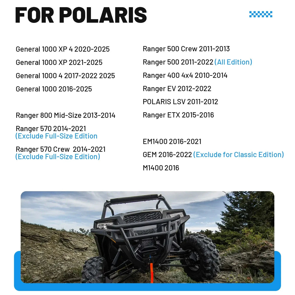 Tailgate Boot Cable for Polaris Ranger 400 500 570 800 ETX EV 06-18