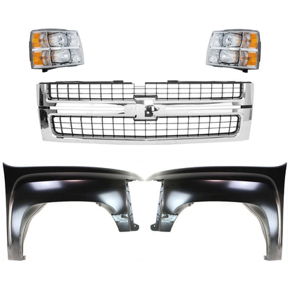 Grille for Chevy Silverado 2500 HD 3500 HD (2007–2010)