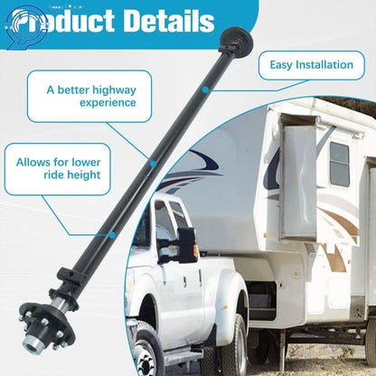 Trailer Axle Idler 8 Lug 7000 lb 95" Hubface 80" Spring Center
