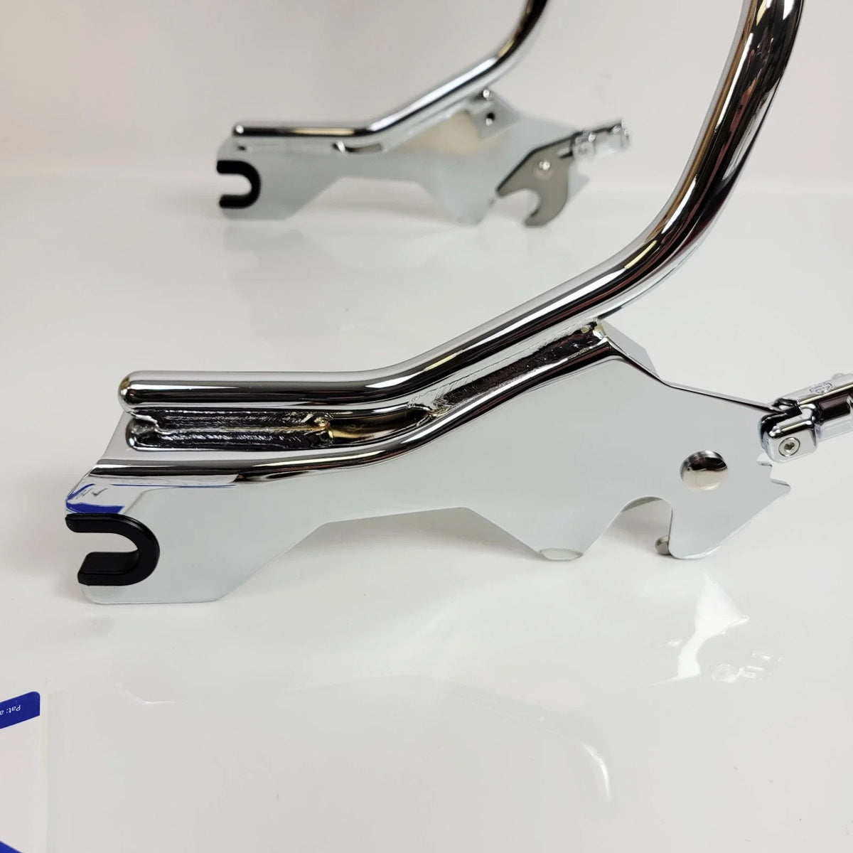 Chrome Short Sissy Bar Backrest for Harley-Davidson Softail Fat Bob (2018–2024)