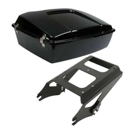 Trunk Mount Rack - Chopped Style for Harley Road King (2009-2013) Black