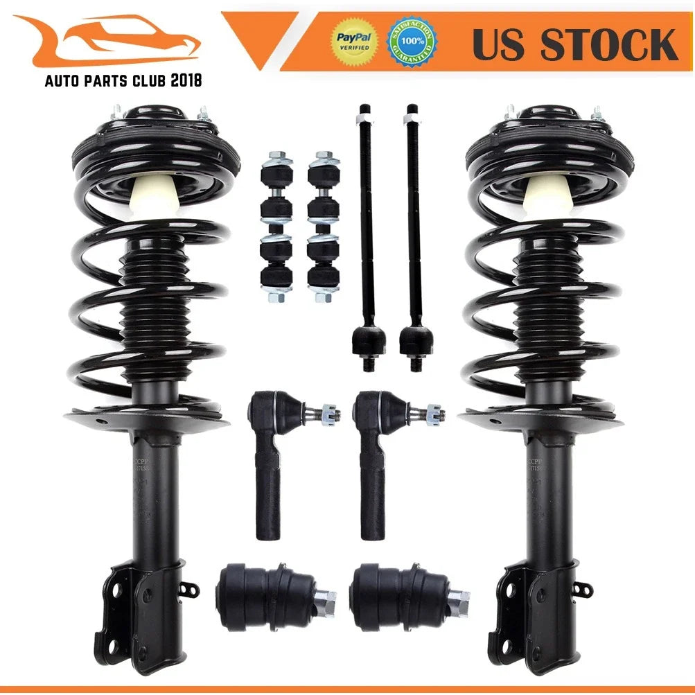 Front Struts with Ball Joint, Tie Rod & Sway Bar for Dodge Neon 2000-2005