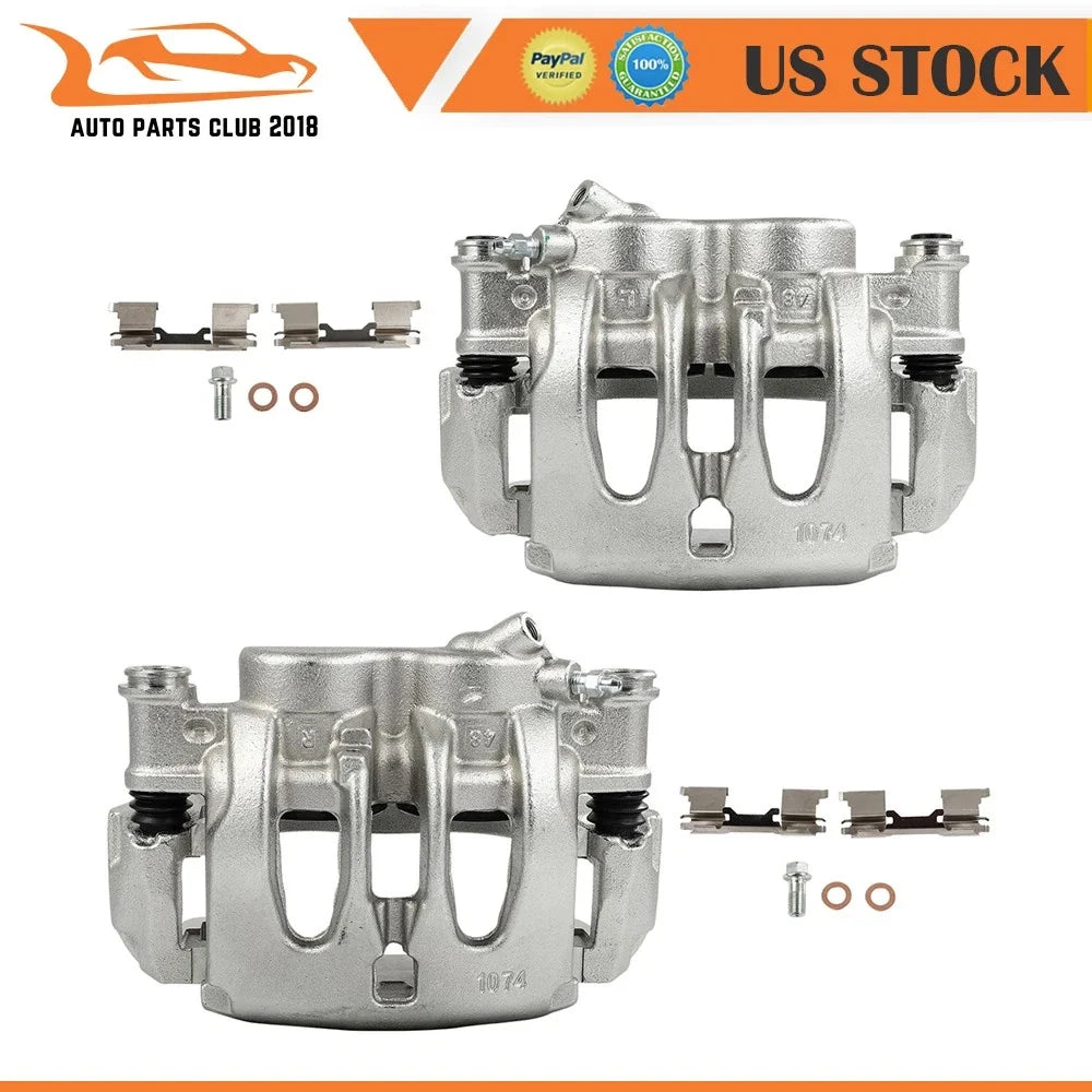 Front Pair of Brake Calipers w/ Bracket for Mercedes-Benz Sprinter 2007-2008