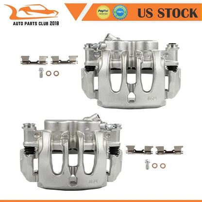 Front Pair of Brake Calipers w/ Bracket for Mercedes-Benz Sprinter 2007-2008