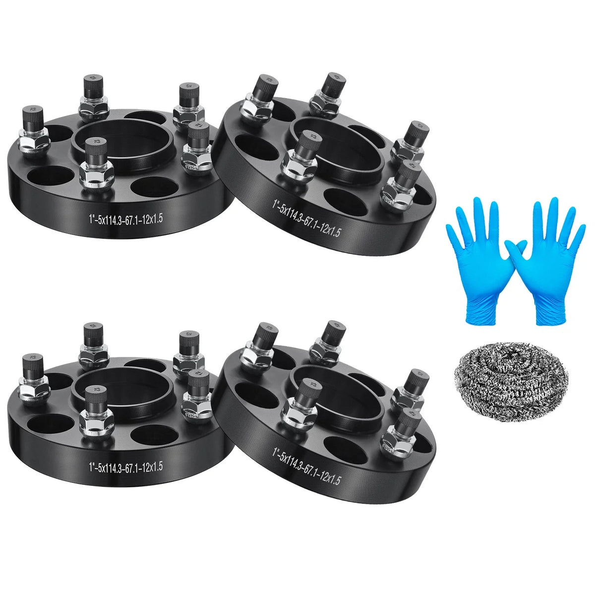 Set of 4 Hub Centric Wheel Spacers for Mitsubishi Outlander (2003–2021)