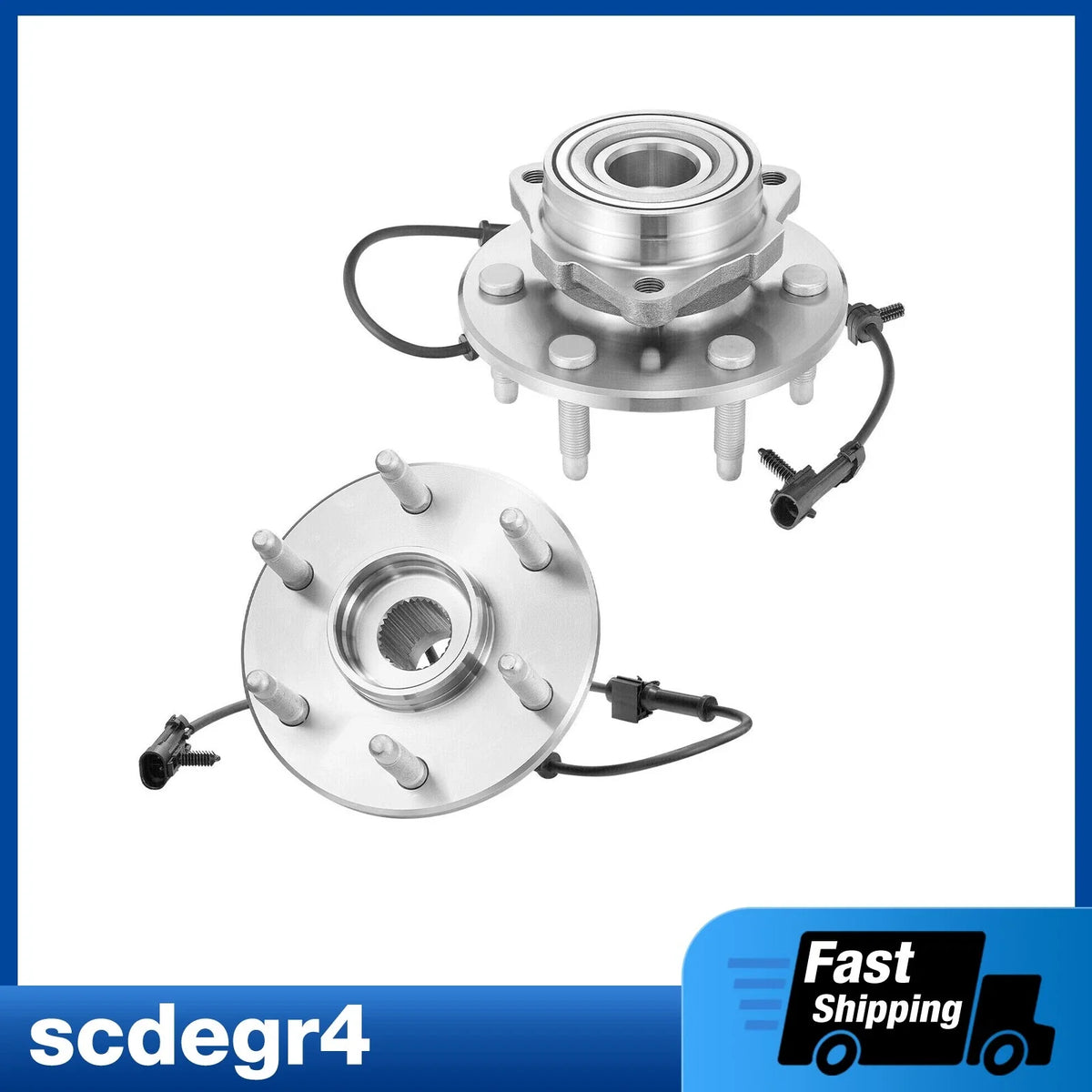 Front Wheel Bearing & Hub for Chevy Silverado GMC Sierra (2014–2018)