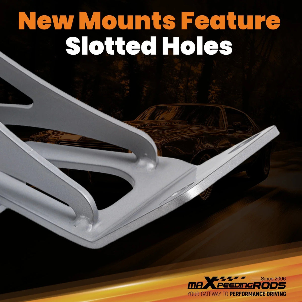 Set of 2 Engine Mount Brackets for GMC Truck Small Block V8 (1963–1972)
