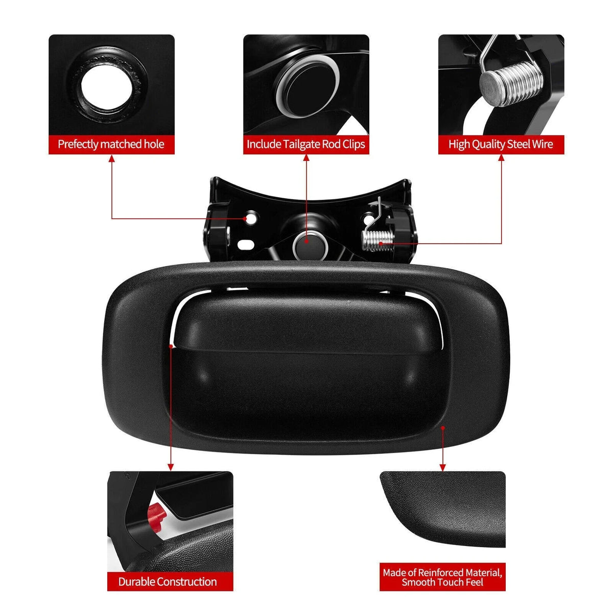 Handle & Bezel Set for Tailgate - Chevy GMC Silverado Sierra 1999-2006