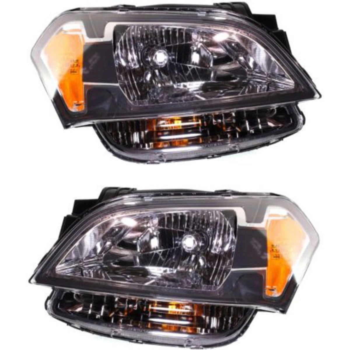 Headlight Set for Kia Soul (2010–2011) Halogen with Bulbs