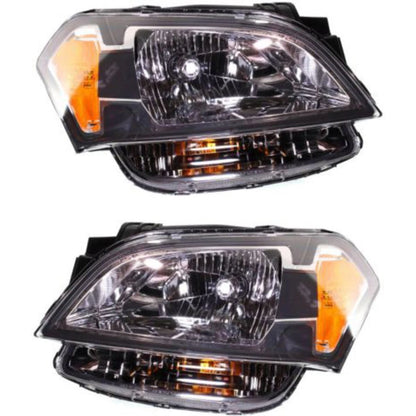 Headlight Set for Kia Soul (2010–2011) Halogen with Bulbs