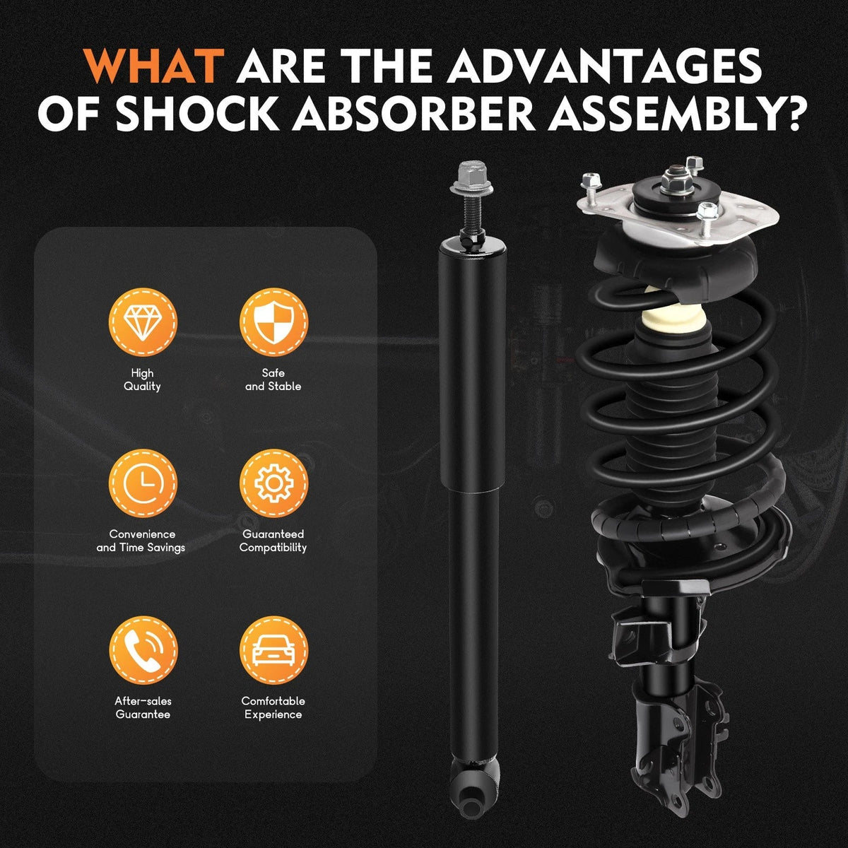 Struts, Shocks, Springs & Mounts Set for Volvo V70 (2001-2007) - 4 Total