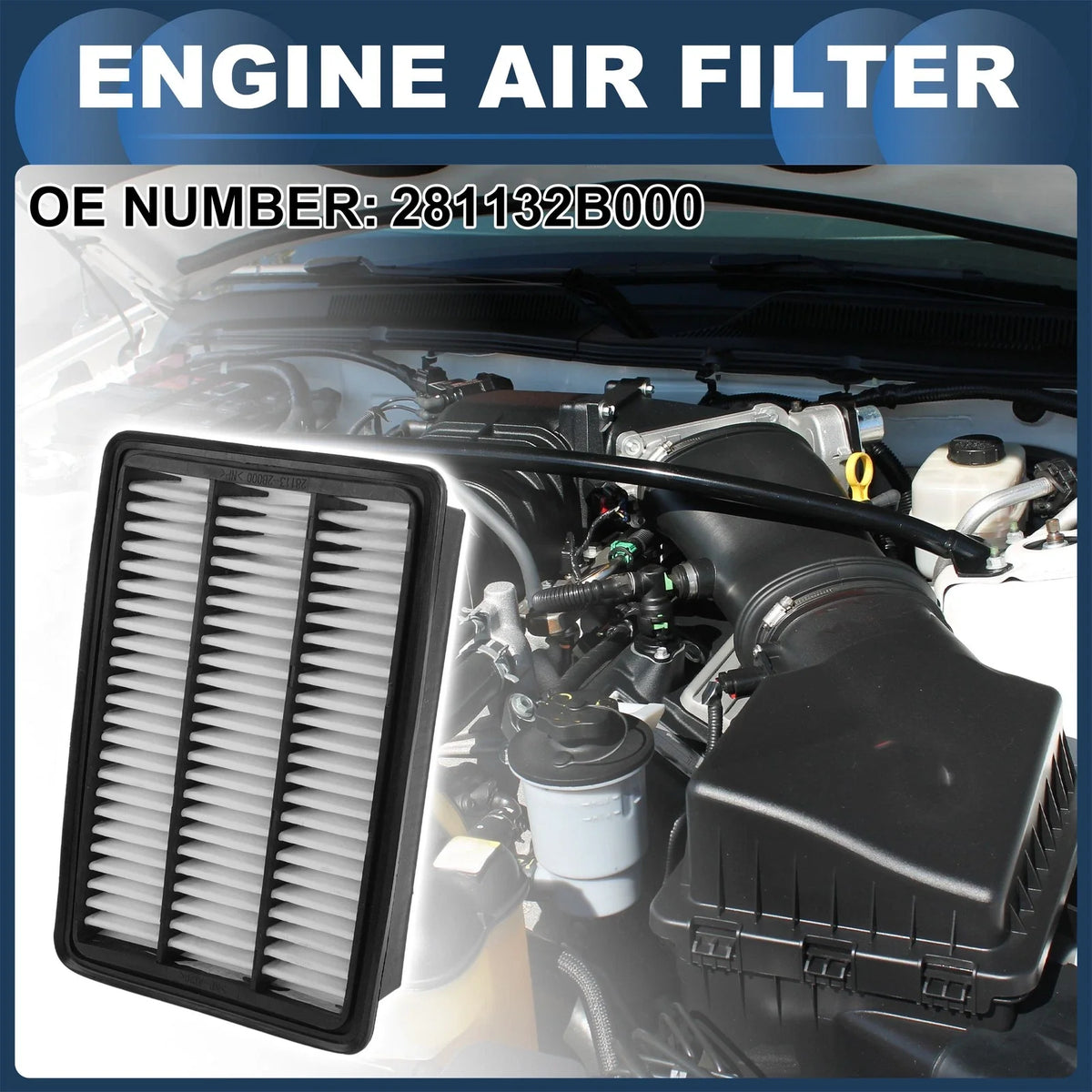 Engine Air Filter No. 281132B000 for Hyundai Santa Fe (2007–2009)