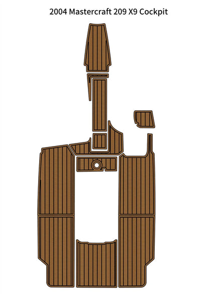 EVA Foam Cockpit Pad for Mastercraft 209 X9 (2004) - Faux Teak Deck Mat