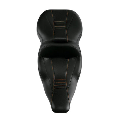 Black Driver Passenger Seat Pair for Electra Glide FLHT 1997-2007