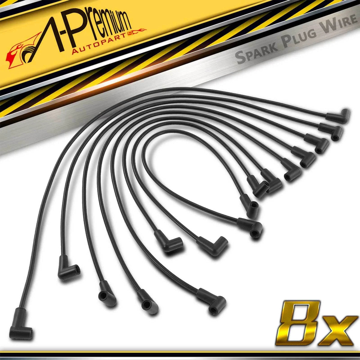 8x Spark Plug Wire Set for Buick Century Chevrolet Camaro (1975–2002)