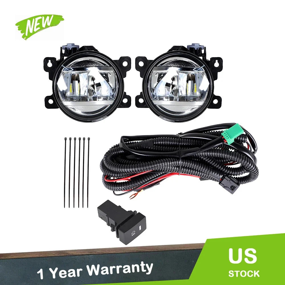 Fog Lights for Honda Civic (2017–2021) with LED Bulbs and Wiring Kit