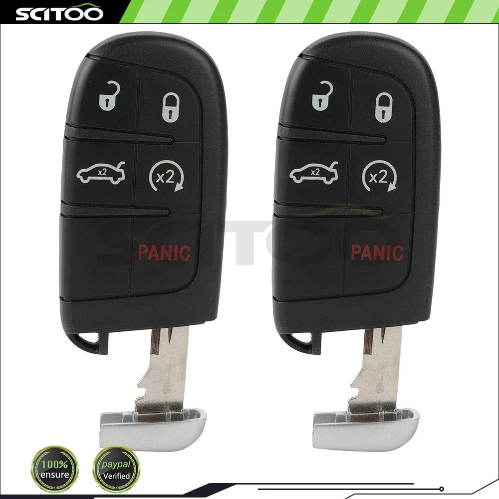 5-Button Keyless Entry Remote Fob Set for Dodge Challenger (2015-2018)