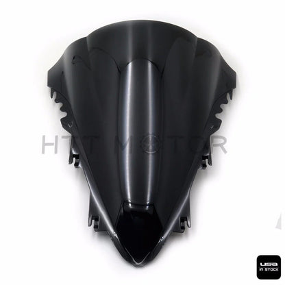 Black Smoke Double Bubble Windshield for 2007-2008 Yamaha YZF R1