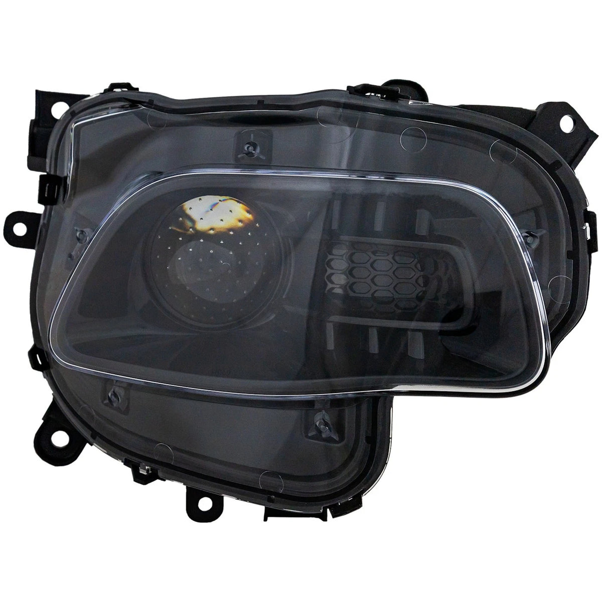 Passenger Side Headlight for Jeep Cherokee (2014–2018) Halogen CAPA Black