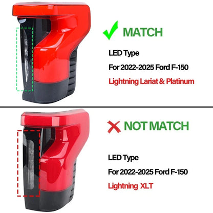 Right Side Tail Light for Ford F-150 Lightning (2022–2024) NL34-13B504-AG