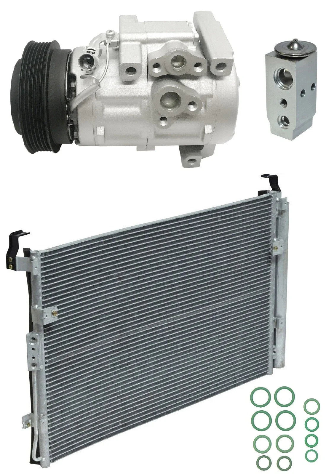 AC Compressor Kit With Condenser for Hyundai Entourage 3.8L (2008–2008)