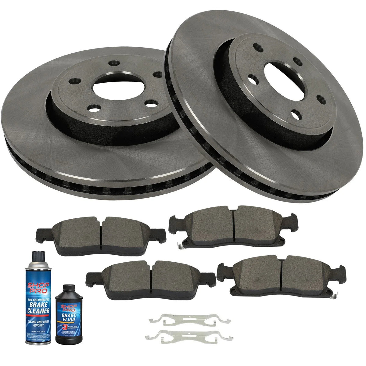 Front Brake Pads and Disc Rotors Set for Durango/Grand Cherokee 2014-2020