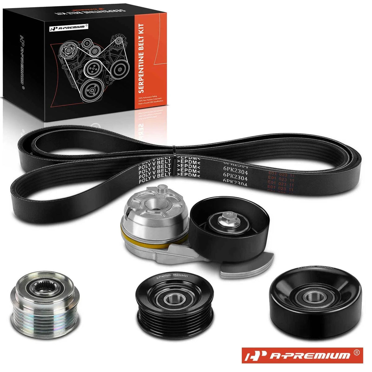 5x Serpentine Belt Drive Component Kit for Ford Crown Victoria (1992–2011)