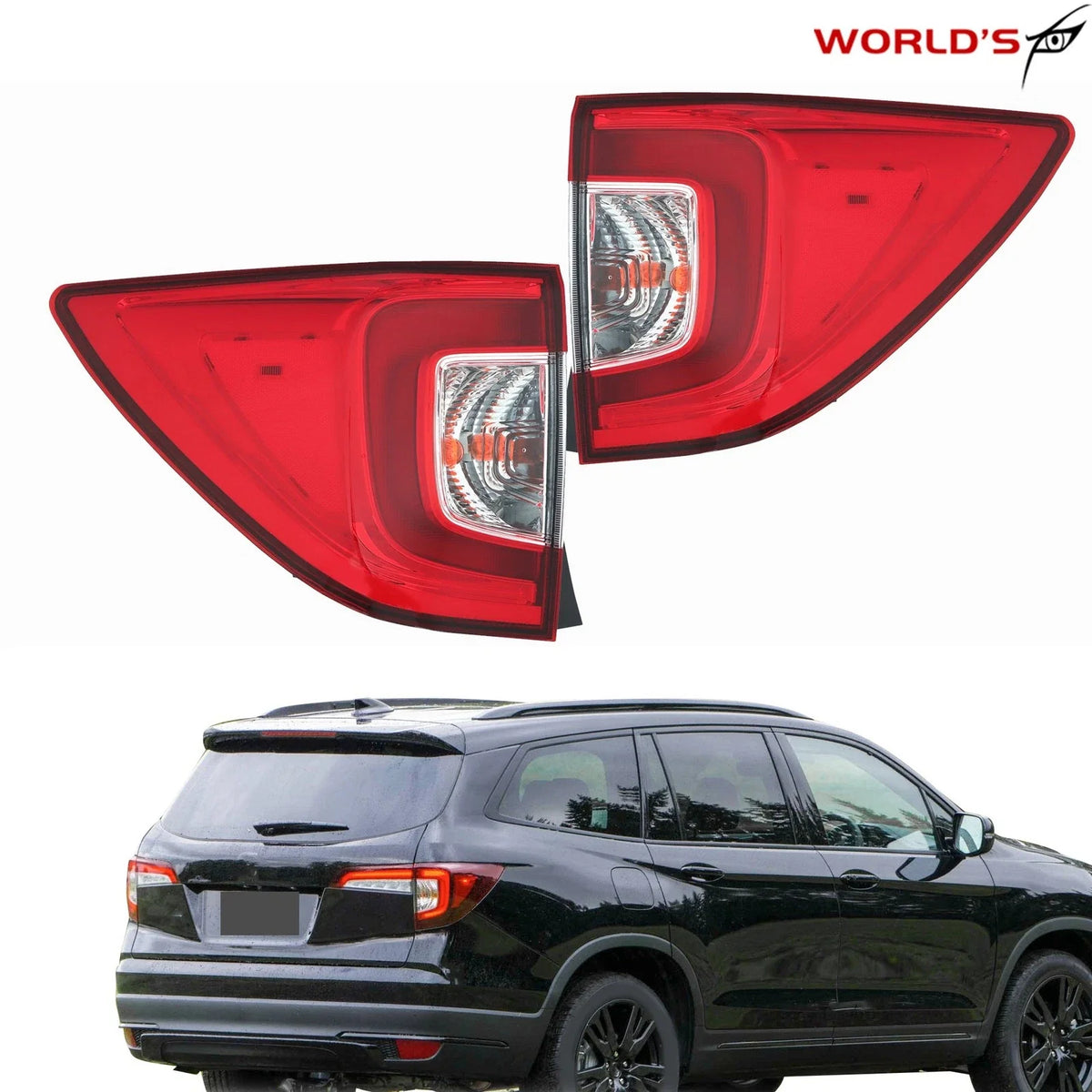 LED Tail Lights for Honda Pilot (2019–2022) Driver Left + Passenger Right