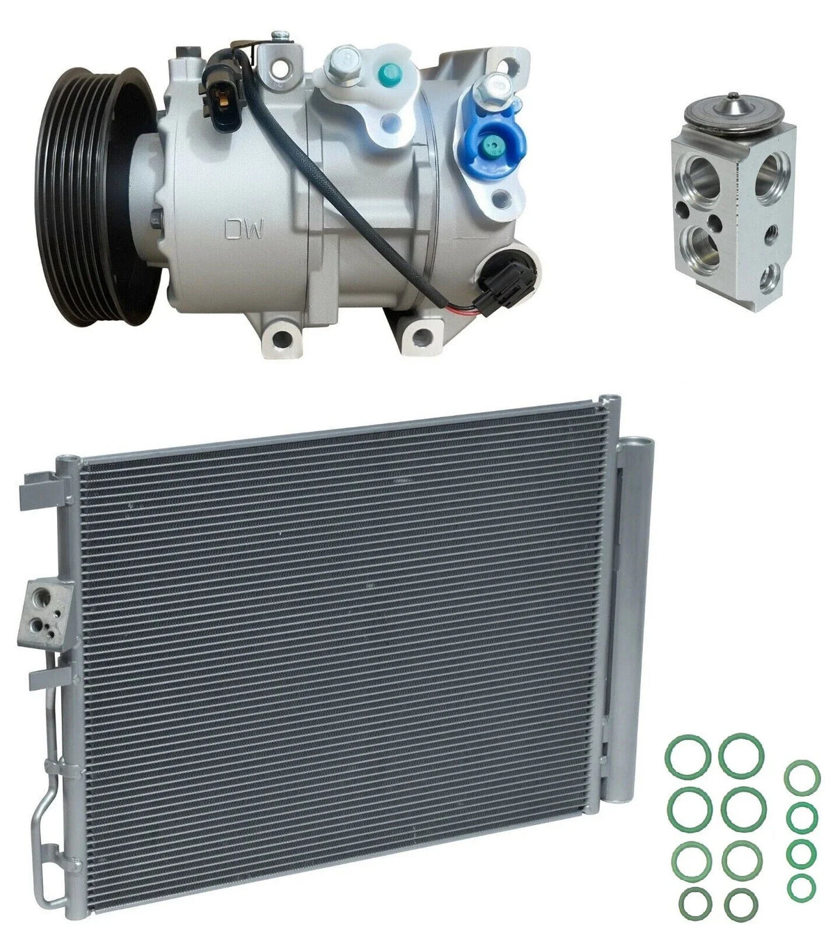 AC Compressor Kit with Condenser for Hyundai Tucson 1.6L (2018–2018)