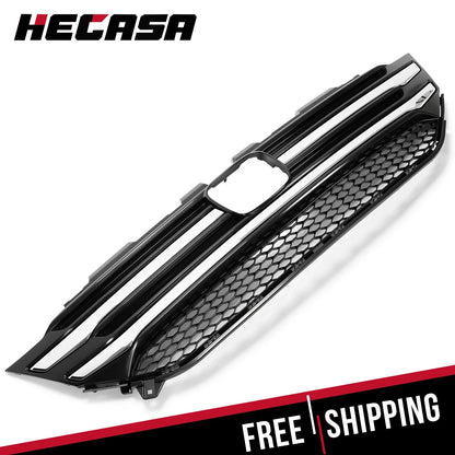 Front Grille Upper with Chrome Trim Molding for Honda Pilot 2016-2018