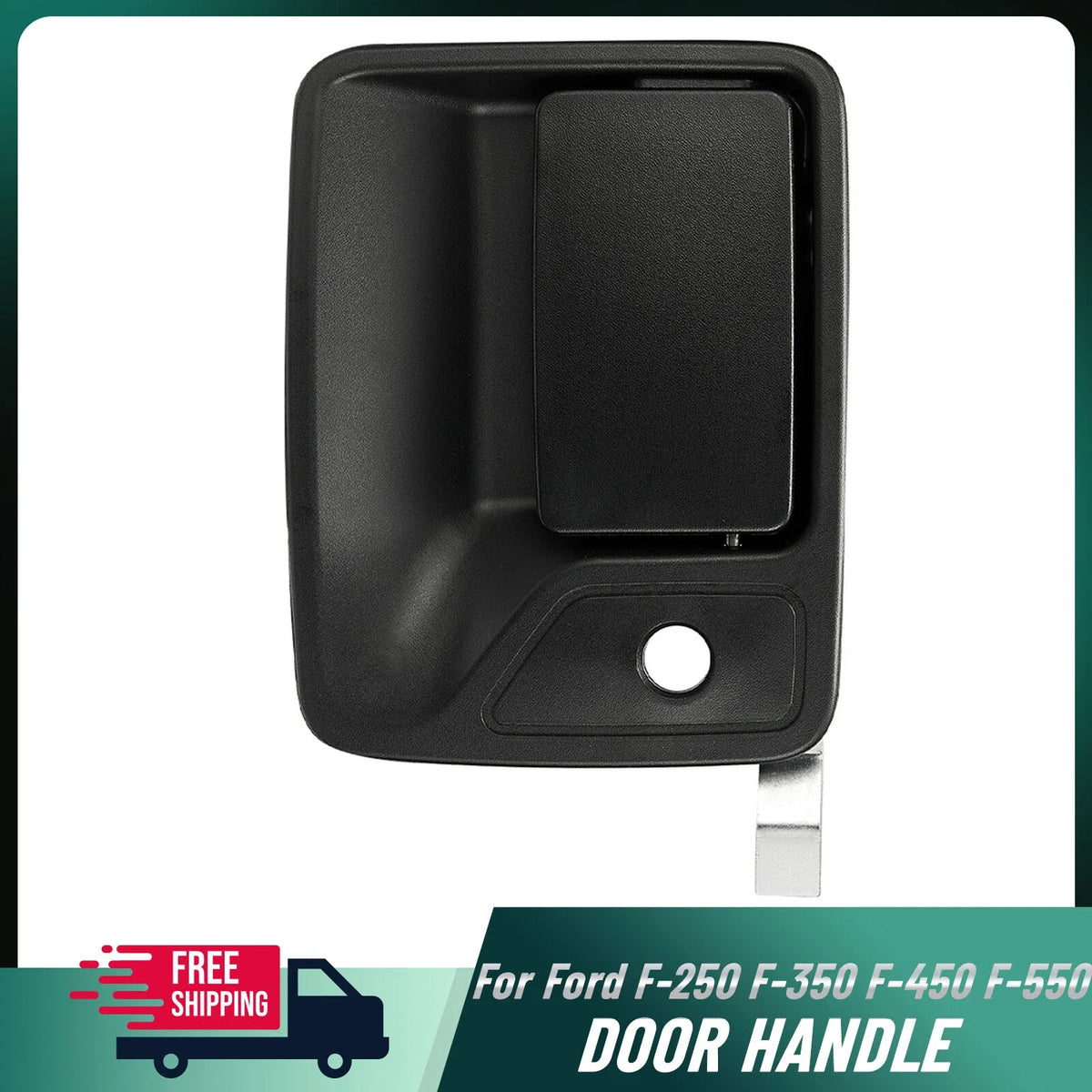 Black Front Left Door Handle for Ford F-250/F-550 Super Duty 1999-2016