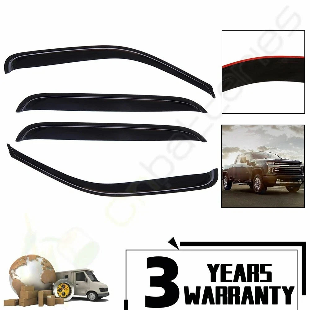 Deflector Window Visor Rain Guard for Silverado/Sierra 2000-2007