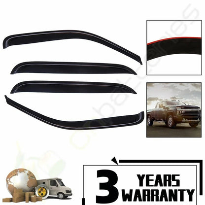 Deflector Window Visor Rain Guard for Silverado/Sierra 2000-2007