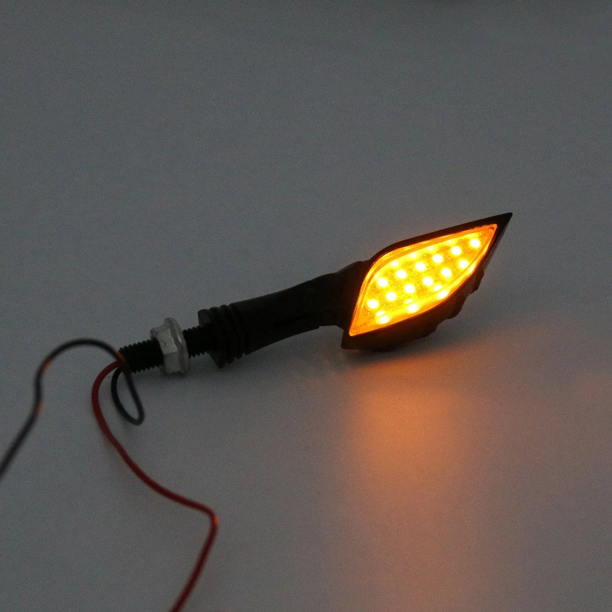 LED Turn Signal Indicators - Universal Motorcycle Black Skeleton Hands