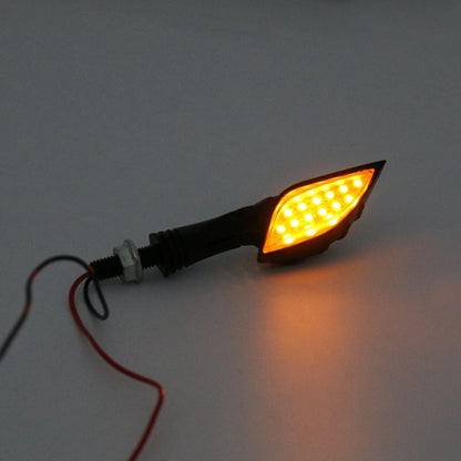 LED Turn Signal Indicators - Universal Motorcycle Black Skeleton Hands