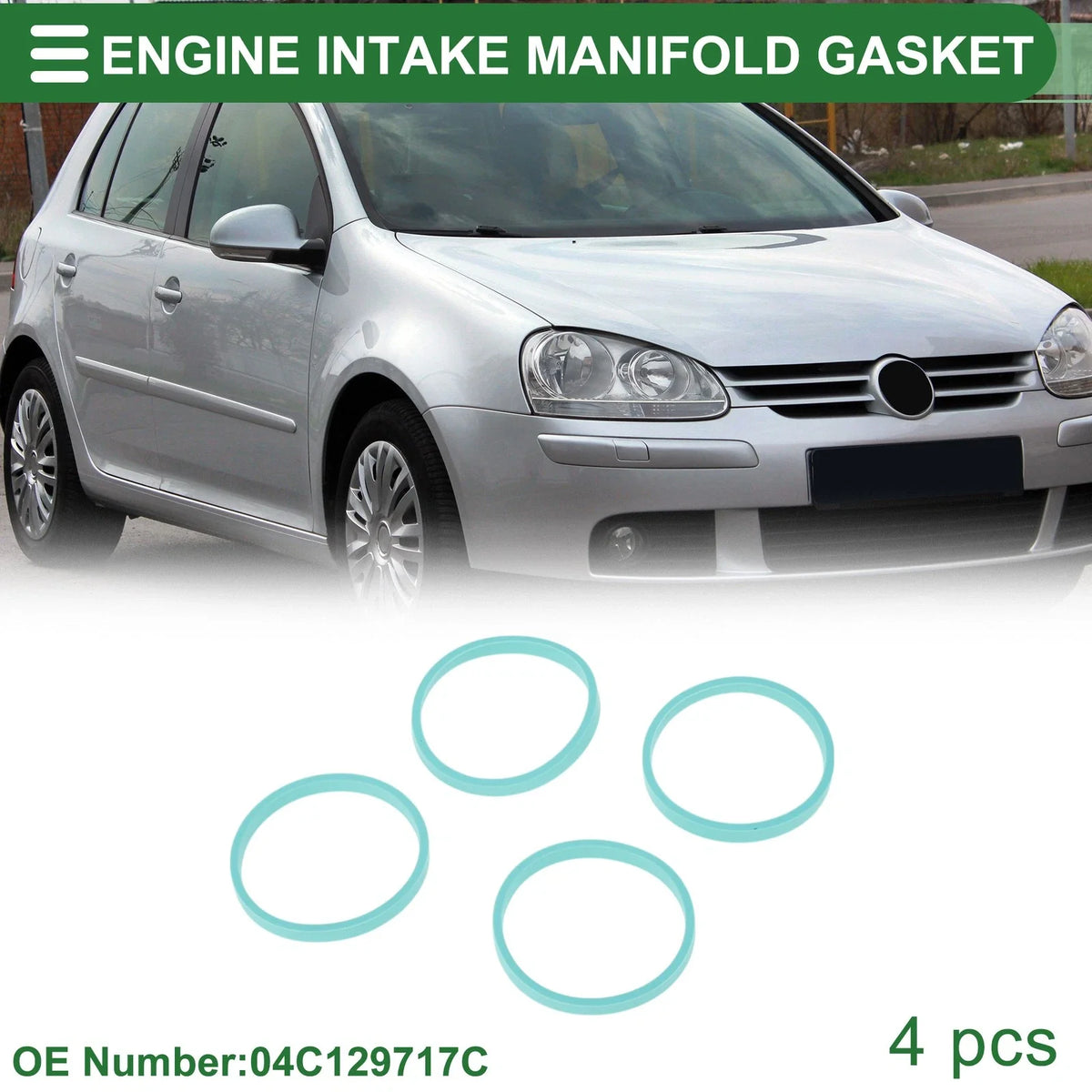 Engine Intake Manifold Gasket for Volkswagen Cabrio (1999–2002) No. 04C129717C